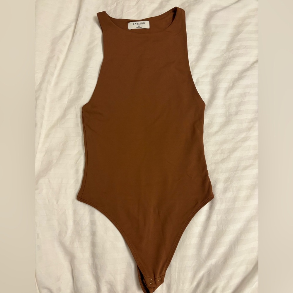 Babaton Brown 2XS Contour Bodysuit